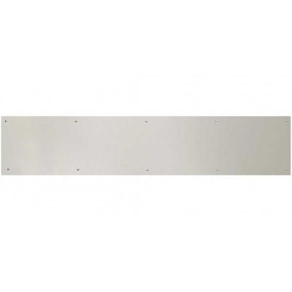 Brass Accents 6 in. x 40 in. Kick Plate Satin Nickel-Aluminum Screw Mount A09-P0640-670 - main